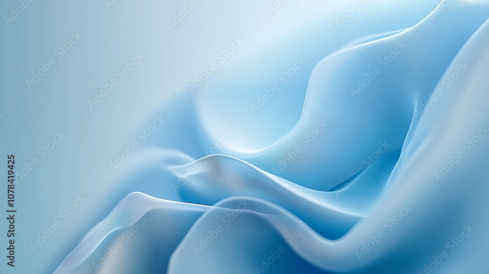 Fototapeta premium Plain blue background with a soft gradient effect