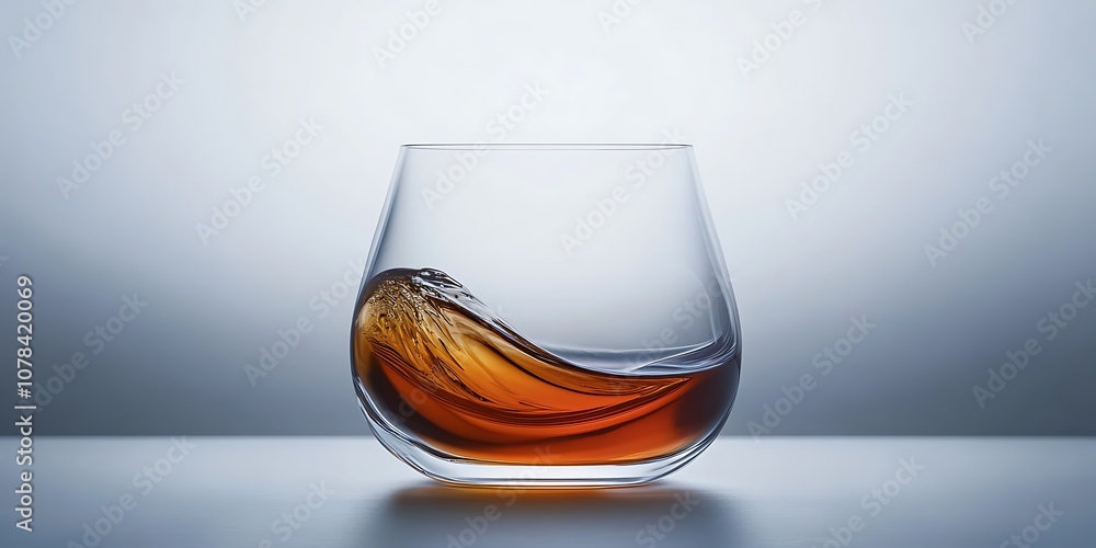 Smooth motion of liquid in a glass Smooth motion of liquid in a glass