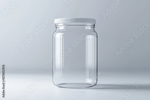 This is a small, clear mason jar. It's ideal for carrying snacks or condiments on the go, with its compact size and transparent material allowing for easy visibility of contents. photo