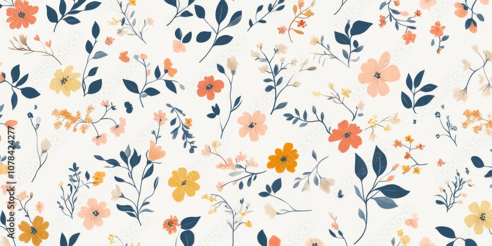 A vibrant floral print suitable for home decor and fashion accessories. A vibrant floral print suitable for home decor and fashion accessories.