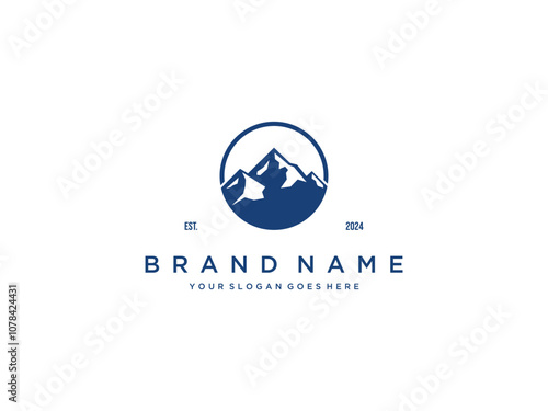 mountain logo design concept vector template