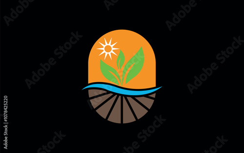 Growth, Growing, Fertilizer, Harvesting, Ecology, logos maker, logomaker, agriculture logo, Farming Logo, 