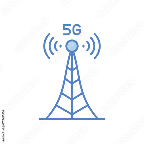 5g Network Tower vector icon