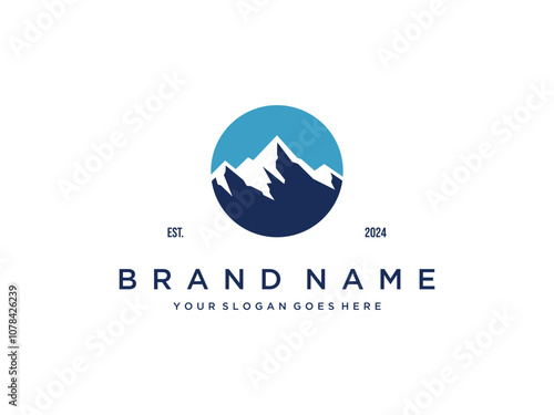 mountain logo design concept vector template