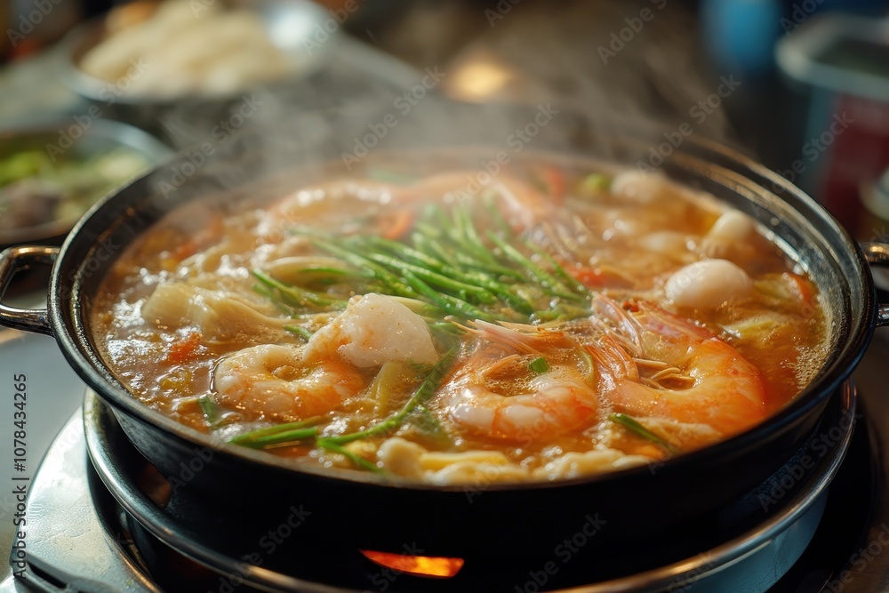 doenjangjjigae simmered mixed components doenjangjjigae simmered mixed components