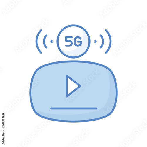 Seamless Streaming vector icon