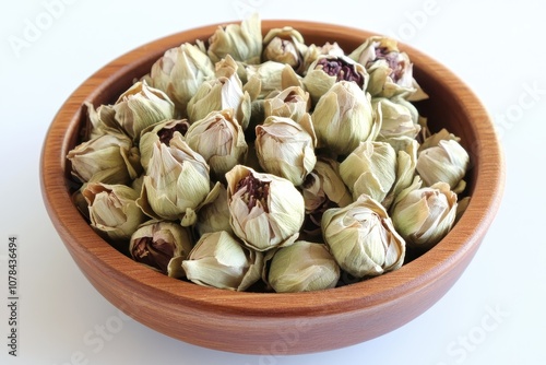 Dried buds of Chinese chrysanthemum tea photo