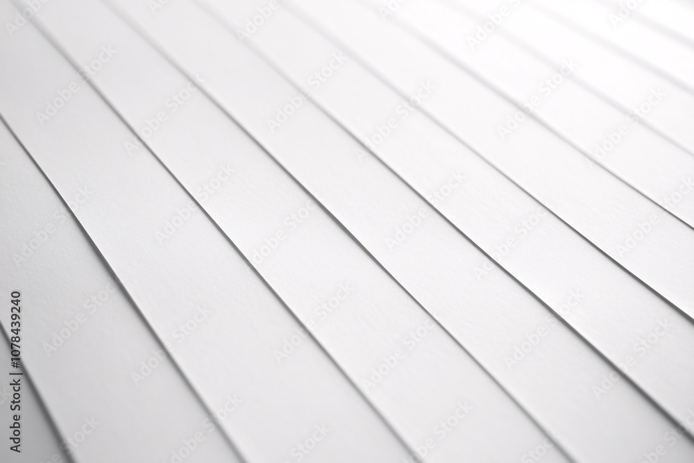 Fototapeta premium A minimalistic abstract composition of white paper sheets overlapping with soft shadows creating a clean geometric pattern 