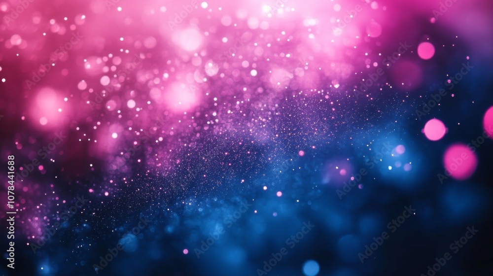 Swirling pink and blue nebula with stars Swirling pink and blue nebula with stars