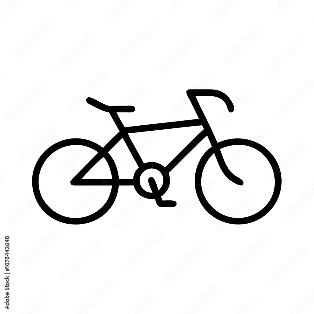 Black Icon of Bicycle Black Icon of Bicycle