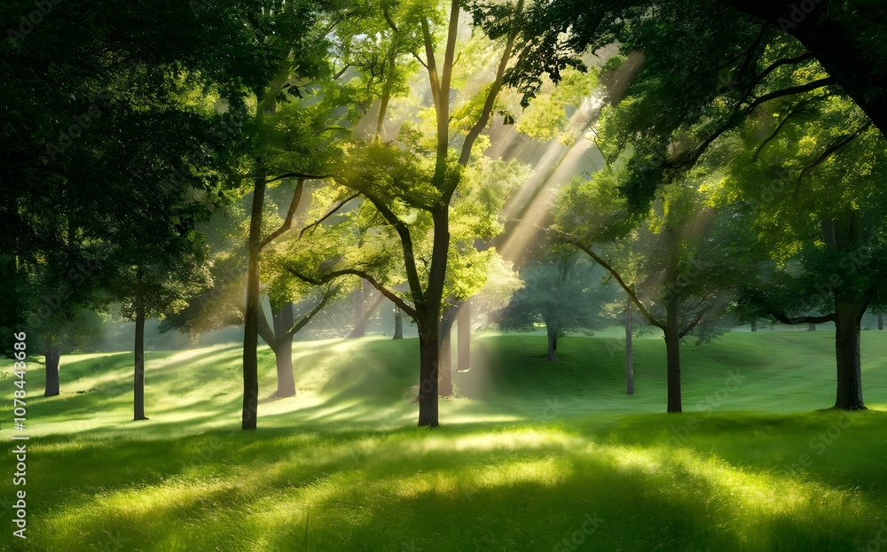 morning in the park morning in the park