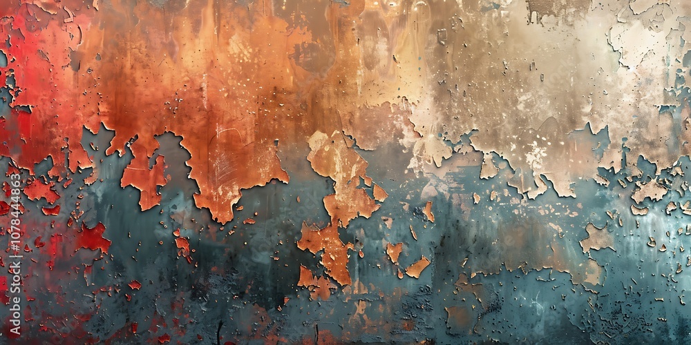 Obraz premium Old rusty metal texture. Abstract background for design with copy space.