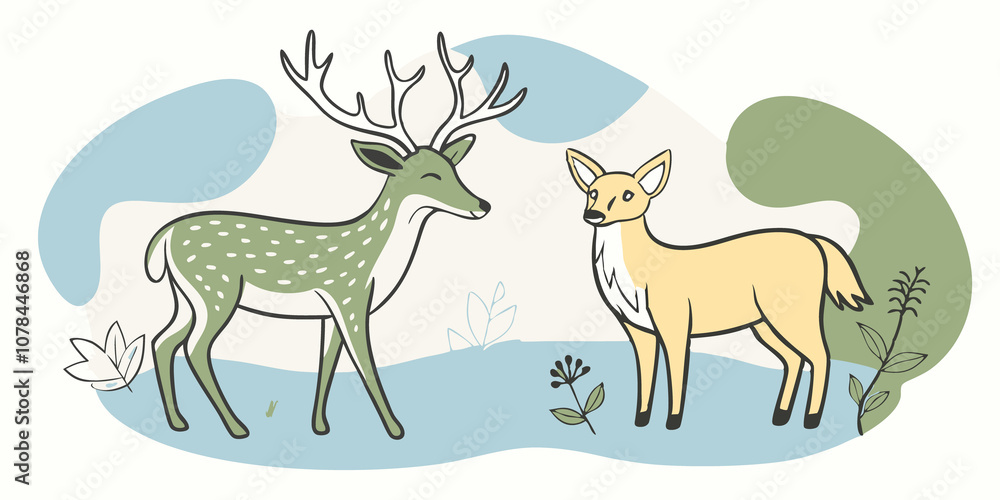 These descriptions aim to capture the essence of the interactions between deer and foxlike therian characters in a whimsical and natural setting. These descriptions aim to capture the essence of the interactions between deer and foxlike therian characters in a whimsical and natural setting.