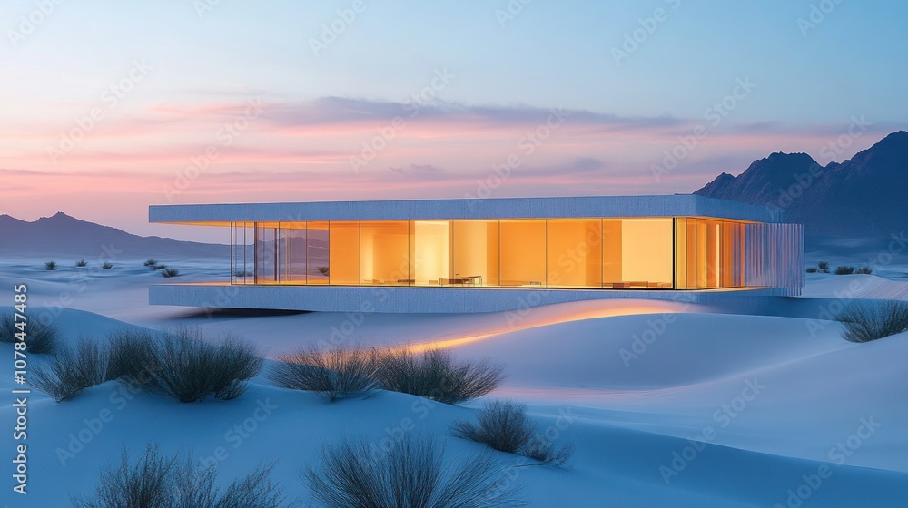 Fototapeta premium Modern Architecture in the Desert