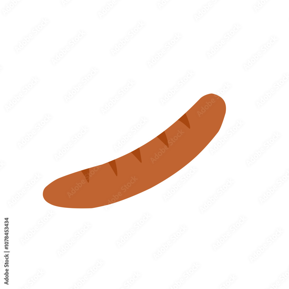 Grilled sausage vector Grilled sausage vector