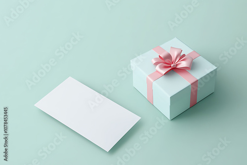 Wallpaper Mural A Christmas card mockup with a clean, minimal design, featuring subtle holiday elements such as a snowflake and gift box for a modern festive touch. Torontodigital.ca