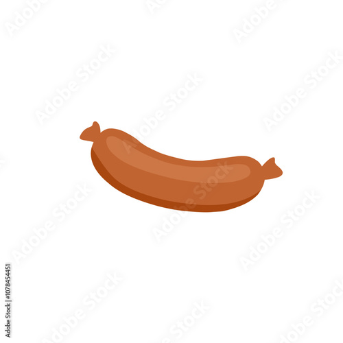 Grilled sausage vector 