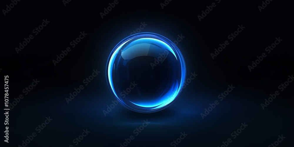 Glowing sphere in a dark background Glowing sphere in a dark background