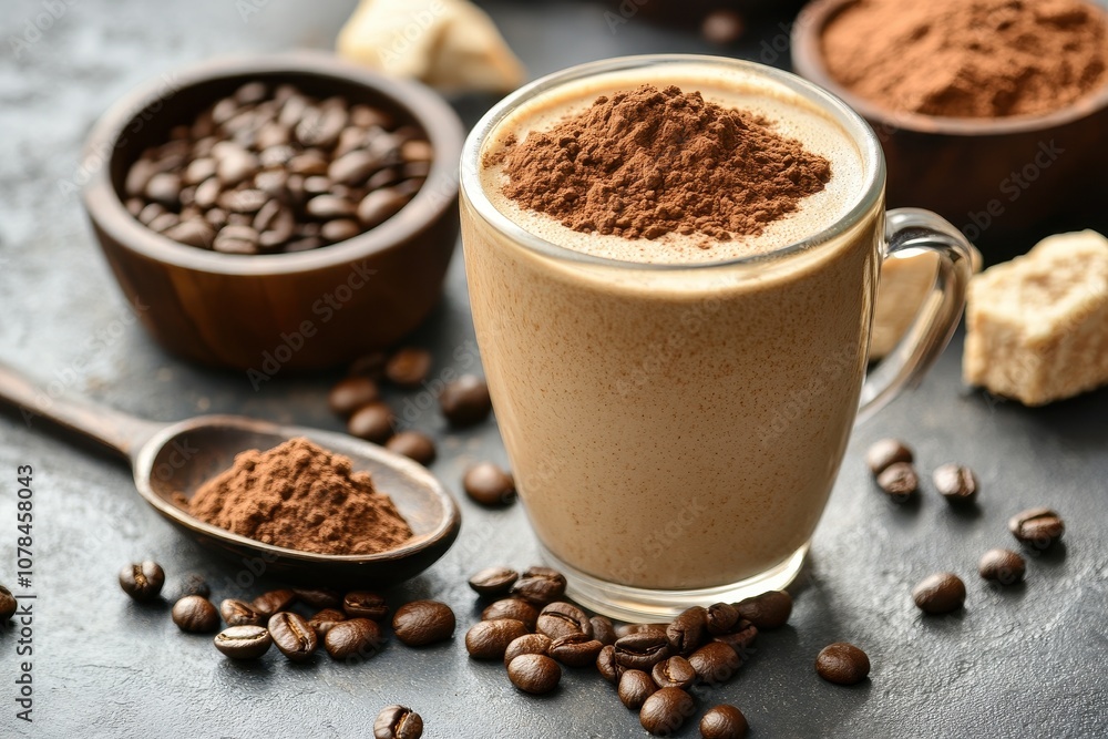 Protein rich coffee with collagen powder Protein rich coffee with collagen powder