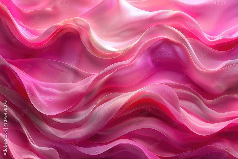 Abstract art piece in pink hues captures fluidity and spontaneity. Abstract art piece in pink hues captures fluidity and spontaneity.