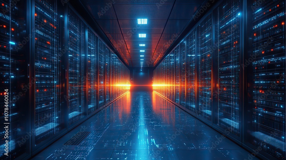 sever racks and data center big data and cloud computing concept 3d rendering sever racks and data center big data and cloud computing concept 3d rendering