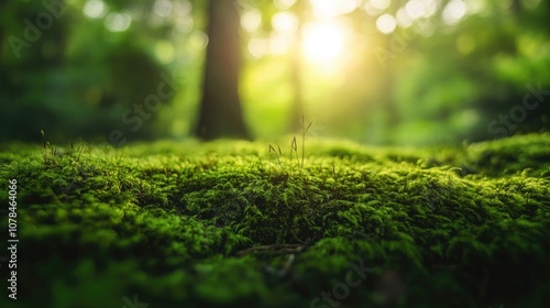 Close-up view of moss in a forest