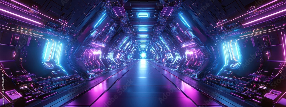 Fototapeta premium digital background of the future. Selective focus