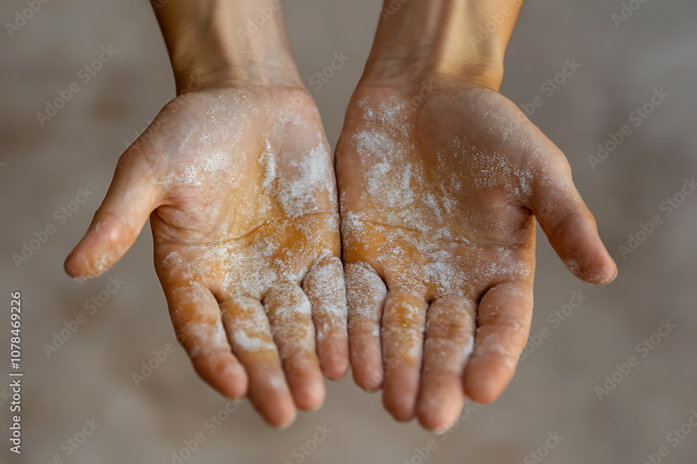 Close-up image of bacteria on dirty hands, showcasing a detailed view of hygiene and cleanliness issues Close-up image of bacteria on dirty hands, showcasing a detailed view of hygiene and cleanliness issues