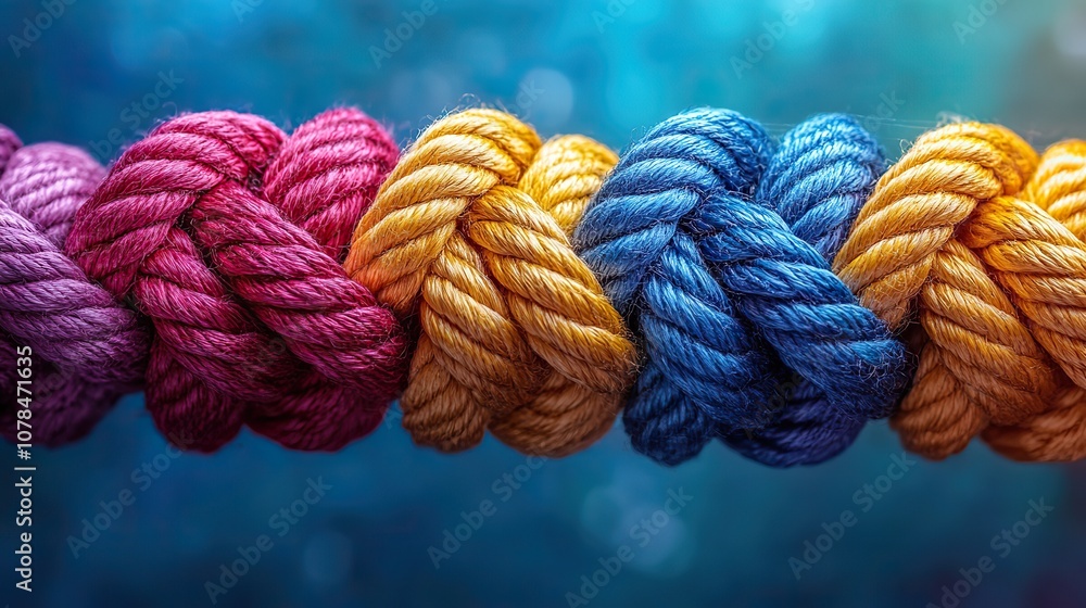 team rope diverse strength connect partnership together teamwork unity communicate support strong diverse network rope team concept integrate braid color background cooperation empower power team rope diverse strength connect partnership together teamwork unity communicate support strong diverse network rope team concept integrate braid color background cooperation empower power