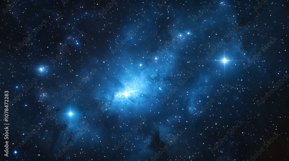 Fototapeta premium Deep space shining stars in night sky, constellation star field, galaxy