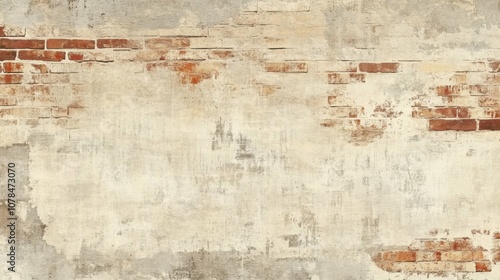aged brick wall texture, seamless background, high detail, subtle cracks, warm tones, minimalistic