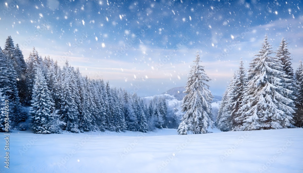 Naklejka premium Winter Background