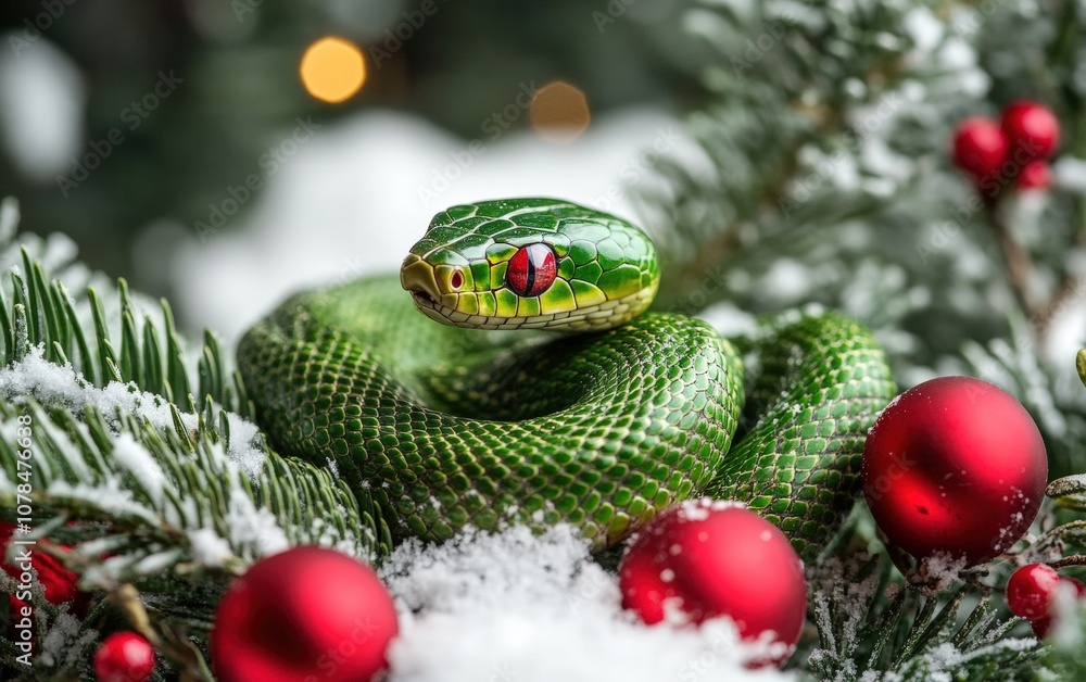 green snake christmas 