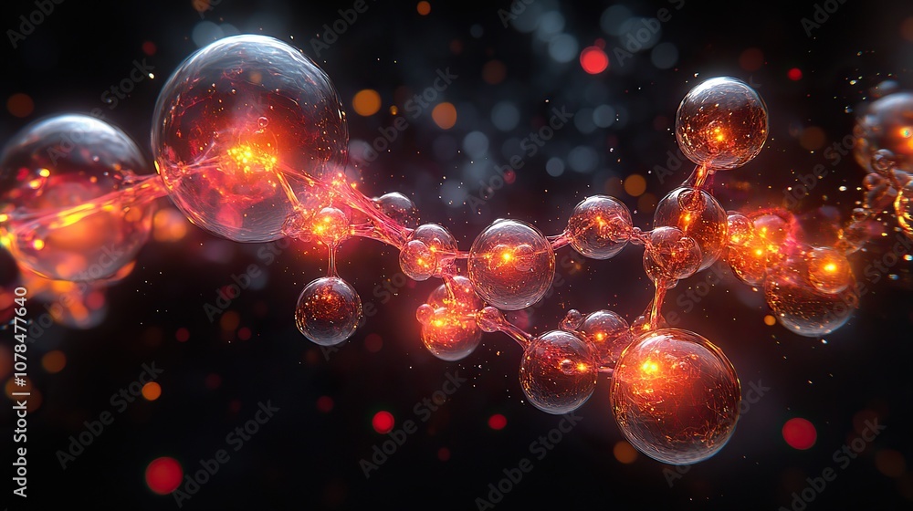 transparent molecules with different angles 3d rendering transparent molecules with different angles 3d rendering
