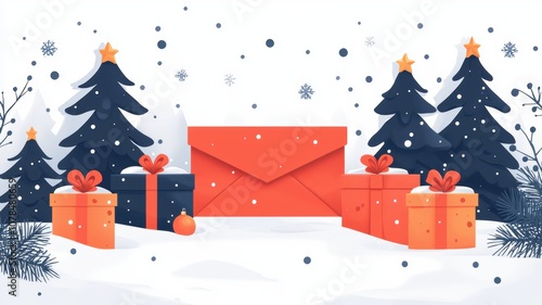 Create an Engaging Email Newsletter Mockup for Your Christmas Clearance Sale with High Fidelity Designs