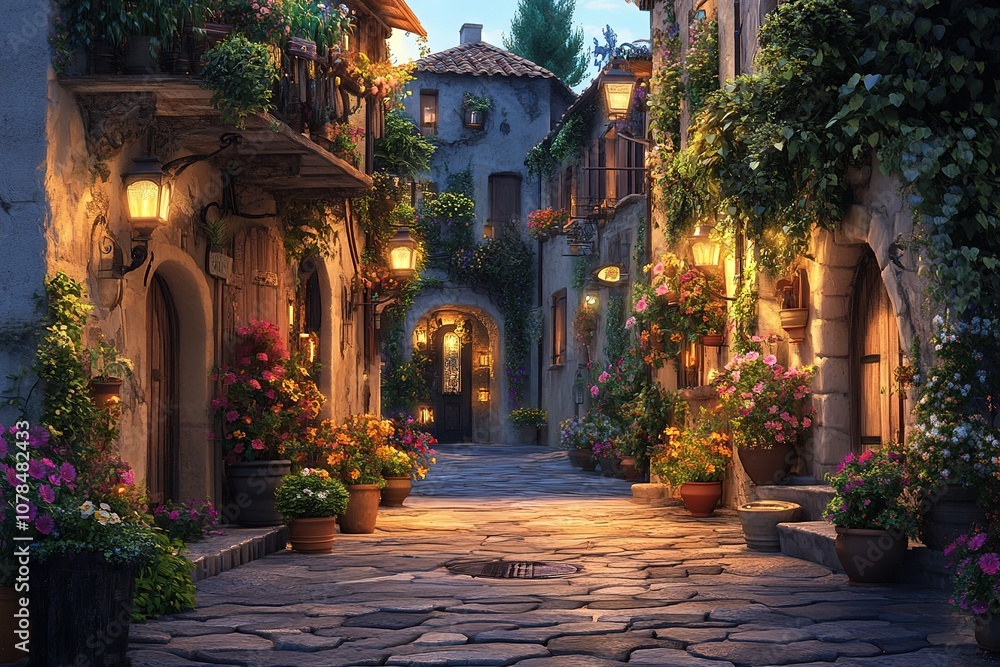 Beautiful Italian street of a small old provincial town. Prohibited content does not apply.
Beautiful Italian street of a small old provincial town. Prohibited content does not apply.