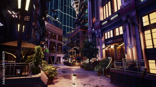 Wallpaper Mural Cyberpunk City: A Neon - Lit Metropolis of Futuristic Anarchy and High - Tech Wonders Torontodigital.ca