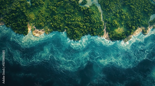 world rivers day high tech data concept