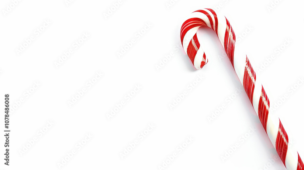 Obraz premium christmas candy cane isolated on white