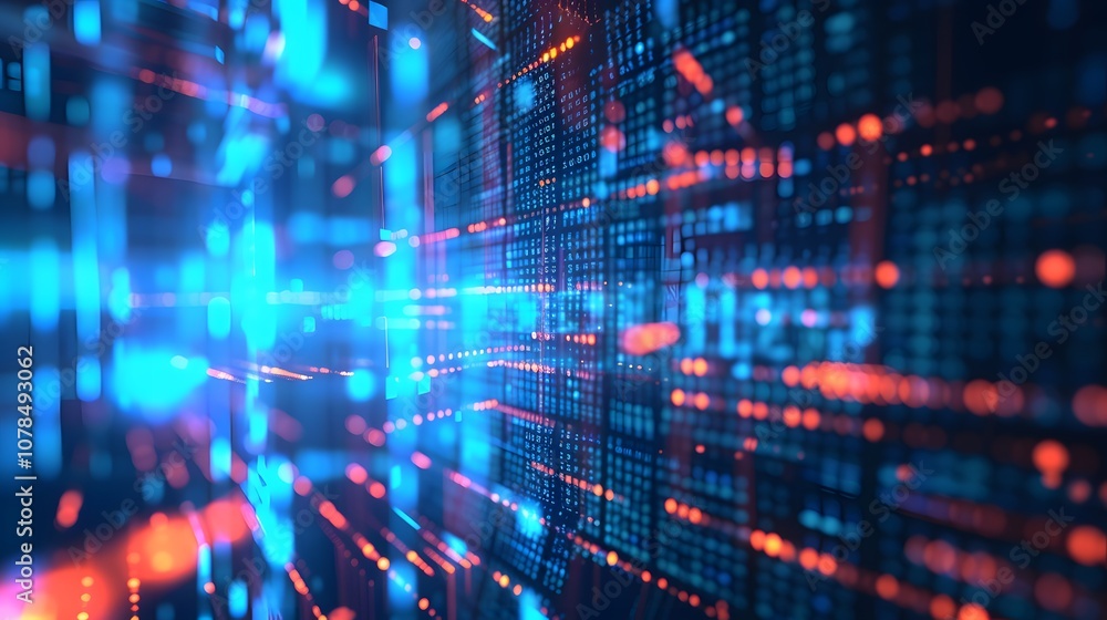 Seamless technological background showing the powerful visualization of Big Data AI generated illustration Seamless technological background showing the powerful visualization of Big Data AI generated illustration