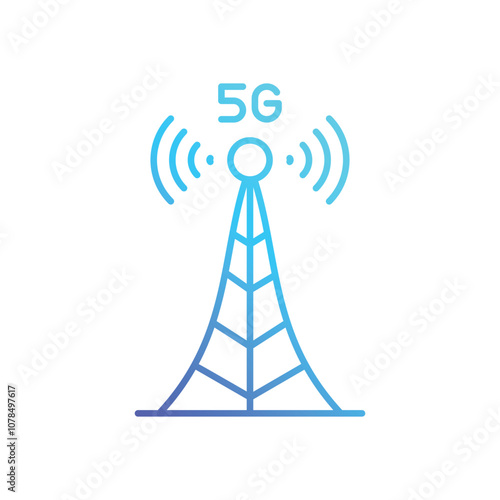 5g Network Tower vector icon