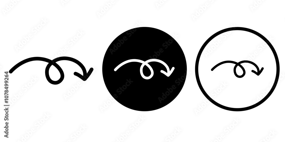 Obraz premium Arrows vectors icon set