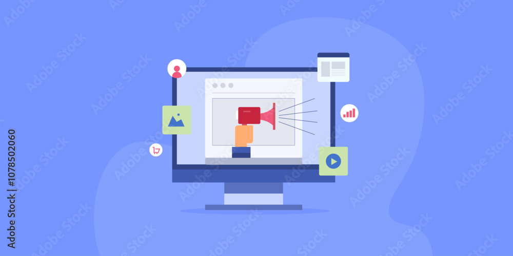 Content marketing, digital promotion with social media marketing, business message communication. Content marketing, digital promotion with social media marketing, business message communication.