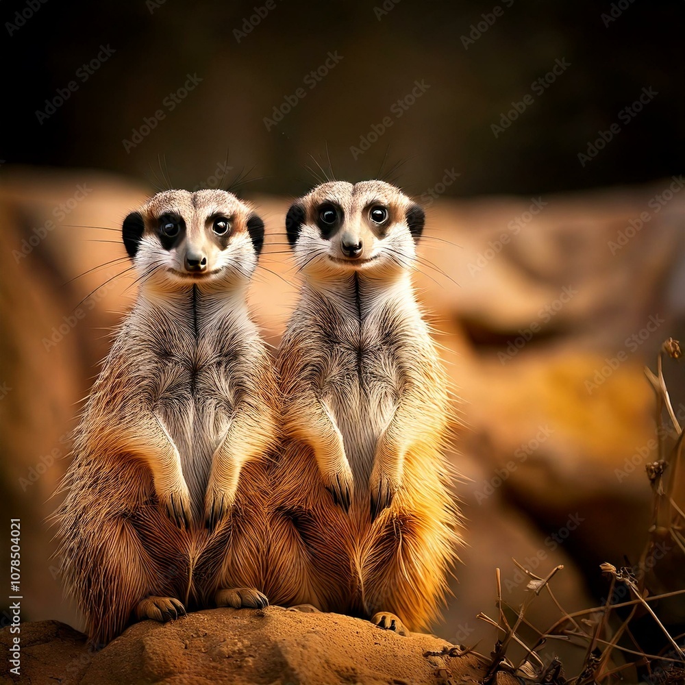 Fototapeta premium A group of meerkats