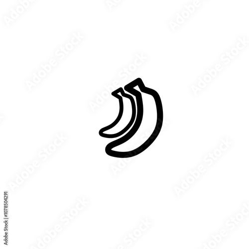 Twice banana icon image vector