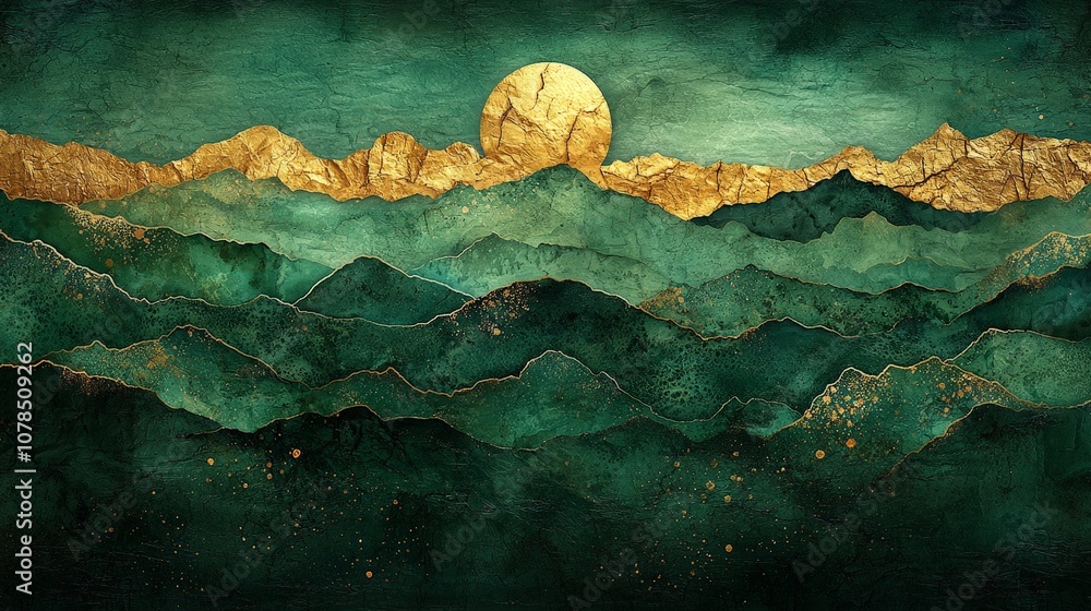 A serene landscape featuring mountains and a golden sun, evoking tranquility and nature. A serene landscape featuring mountains and a golden sun, evoking tranquility and nature.