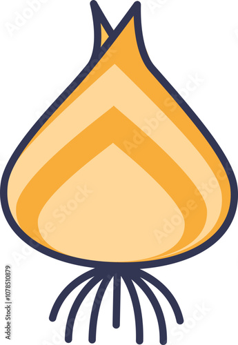 Illustration of a flower bulb symbolizing growth and potential.