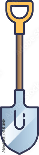 Illustration of a garden spade, symbolizing gardening and cultivation.