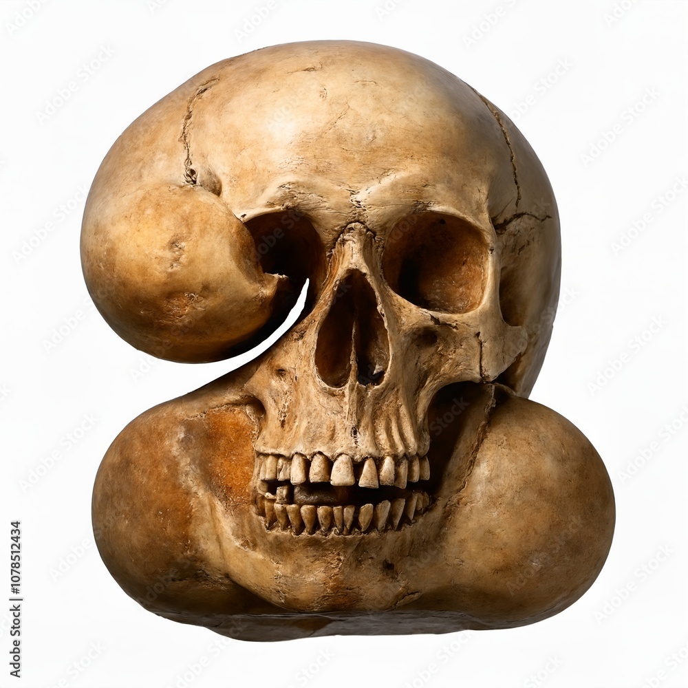 Obraz premium Number 2 made of skull