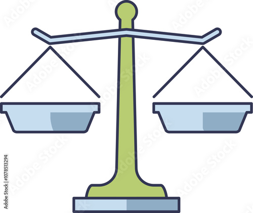 Illustration of a balance scale symbolizing fairness and equality.